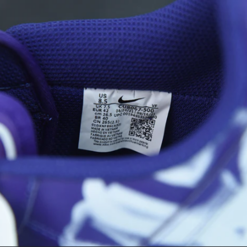Nike Air Force 1 Low "Purple Skeleton"