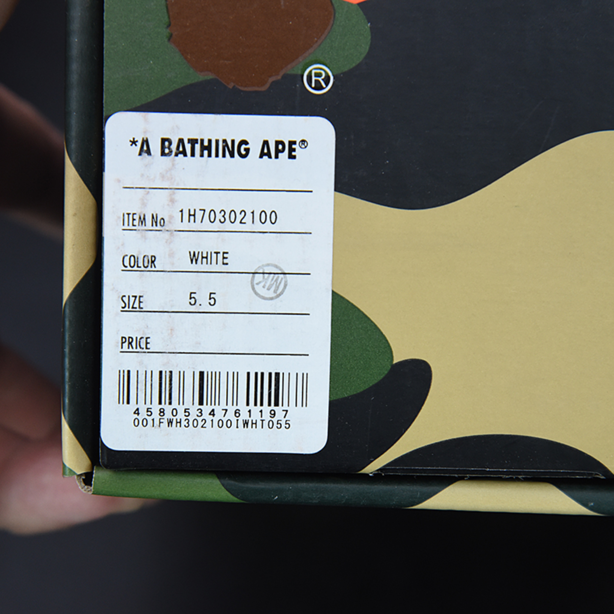 A Bathing Ape Bape Low "Black/White"