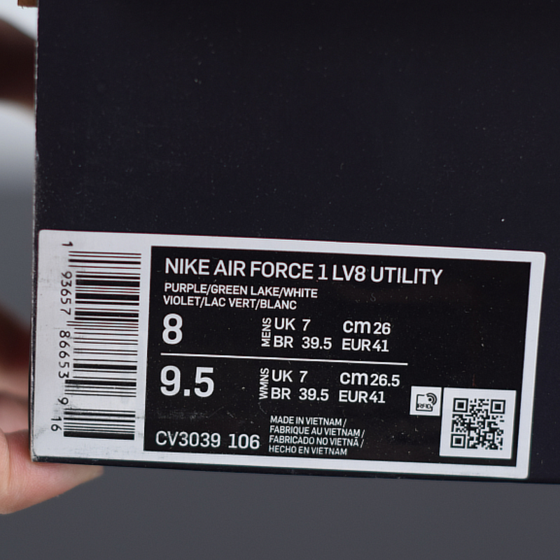 Nike Air Force 1 LV8 Utility "Green Lake Violet"