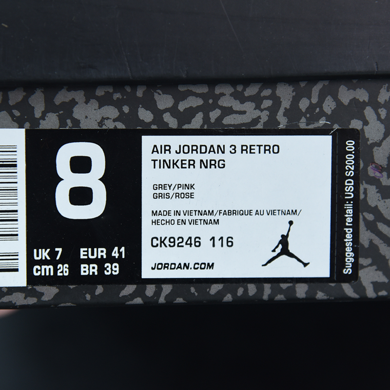 Nike Air Jordan 3 Retro "Tinker Rose"