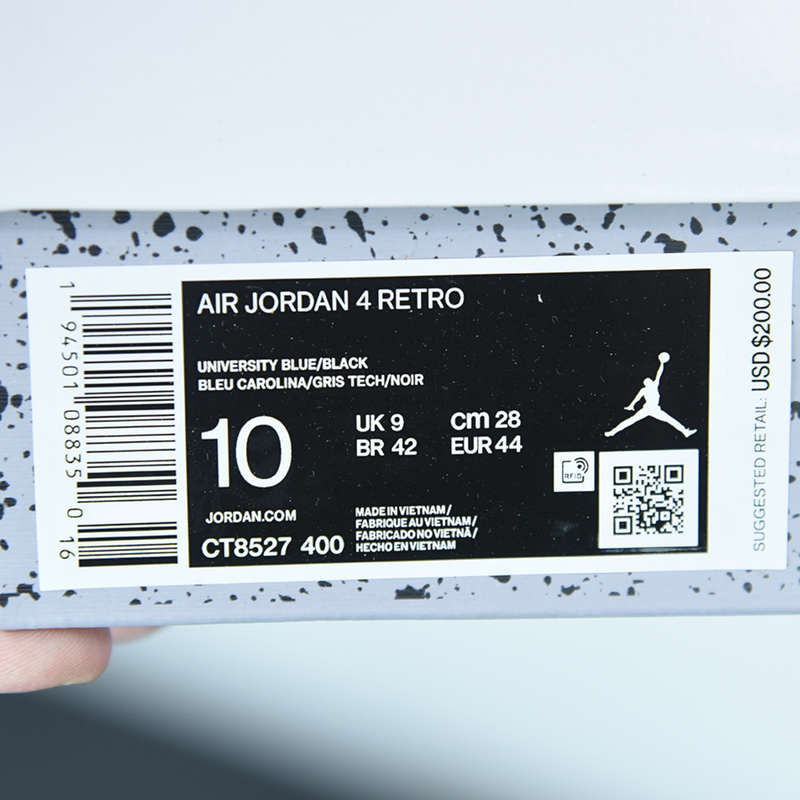 Nike Air Jordan 4 Retro "University Blue"