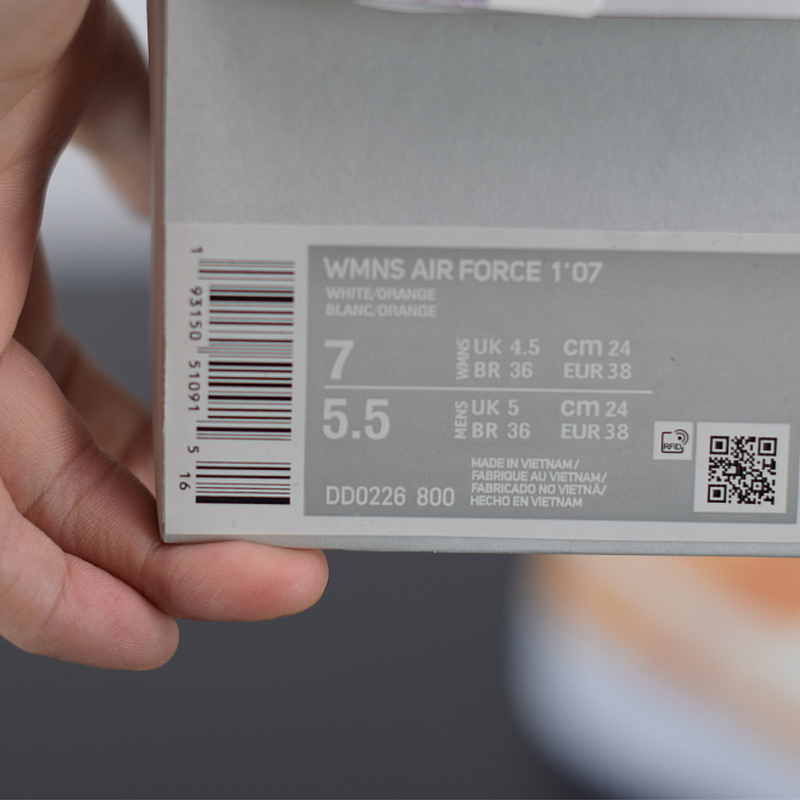 Nike Air Force 1 ´07 "White Orange"