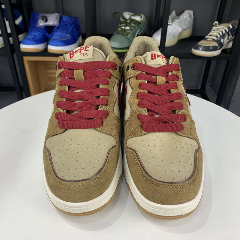 A Bathing Ape Sk8 Sta Wheat "Red"