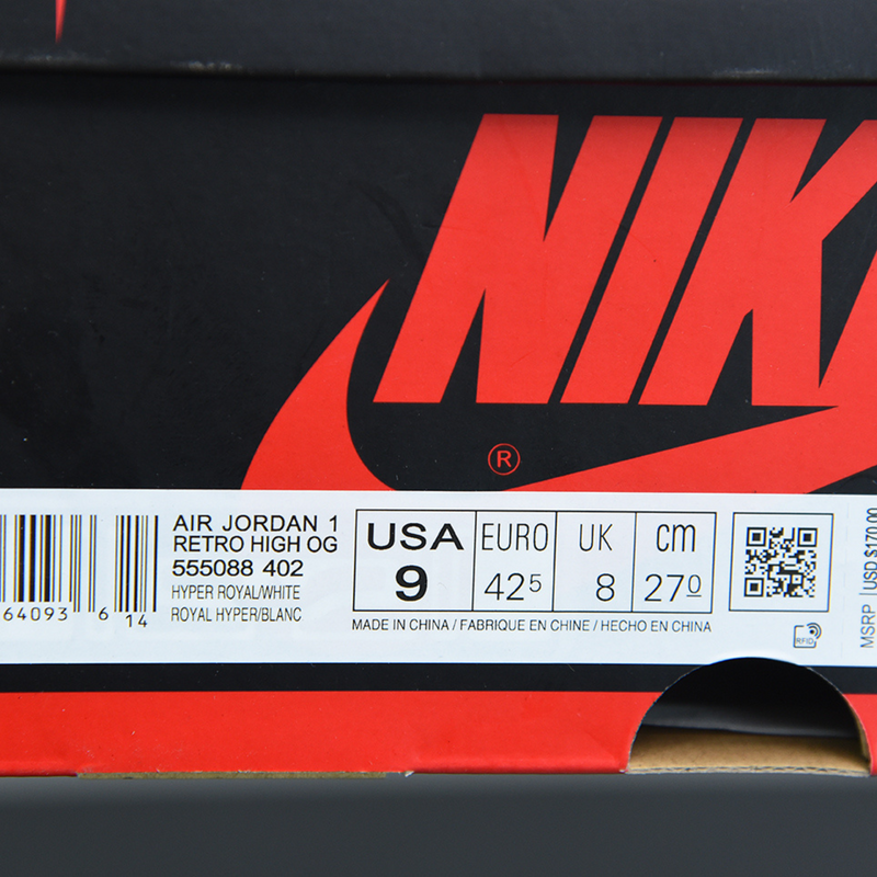 Nike Air Jordan 1 Retro High "Hyper Royal Smoke Grey"