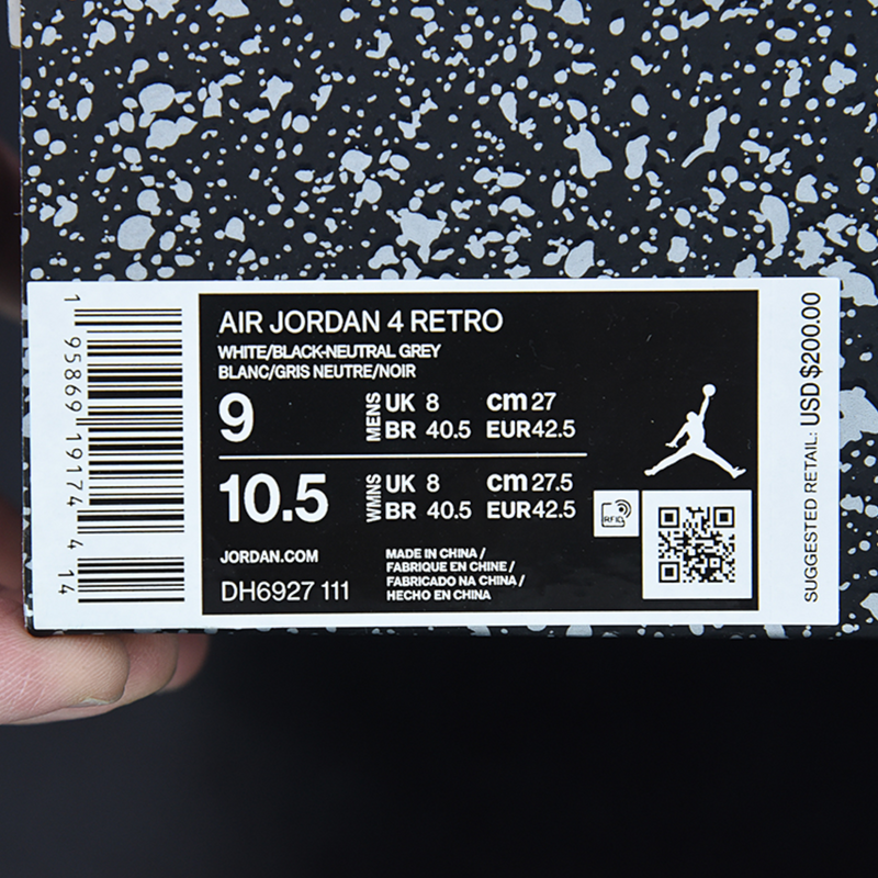 Nike Air Jordan 4 Rêtro "Military Black"